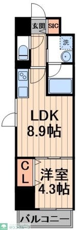 LA BELJOUR錦糸町の物件間取画像